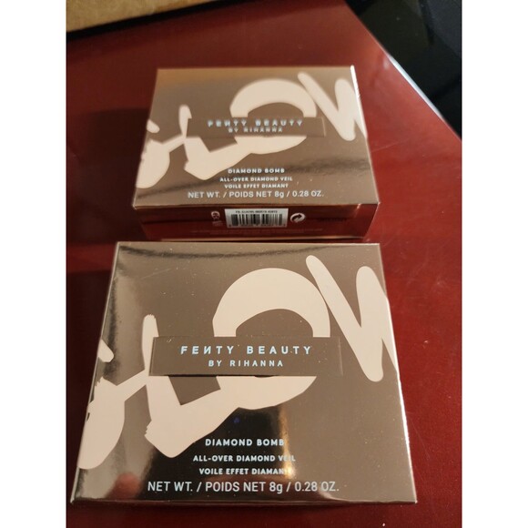 Fenty Beauty by Rihanna Diamond Bomb All-Over Diamond Veil Cognac Candy 2pk - Picture 1 of 6